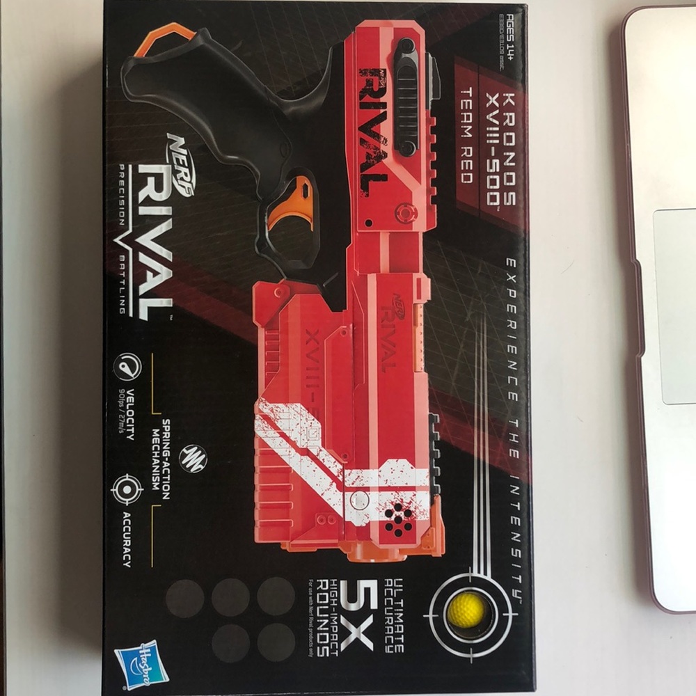 Nerf Rival gun and extra rounds